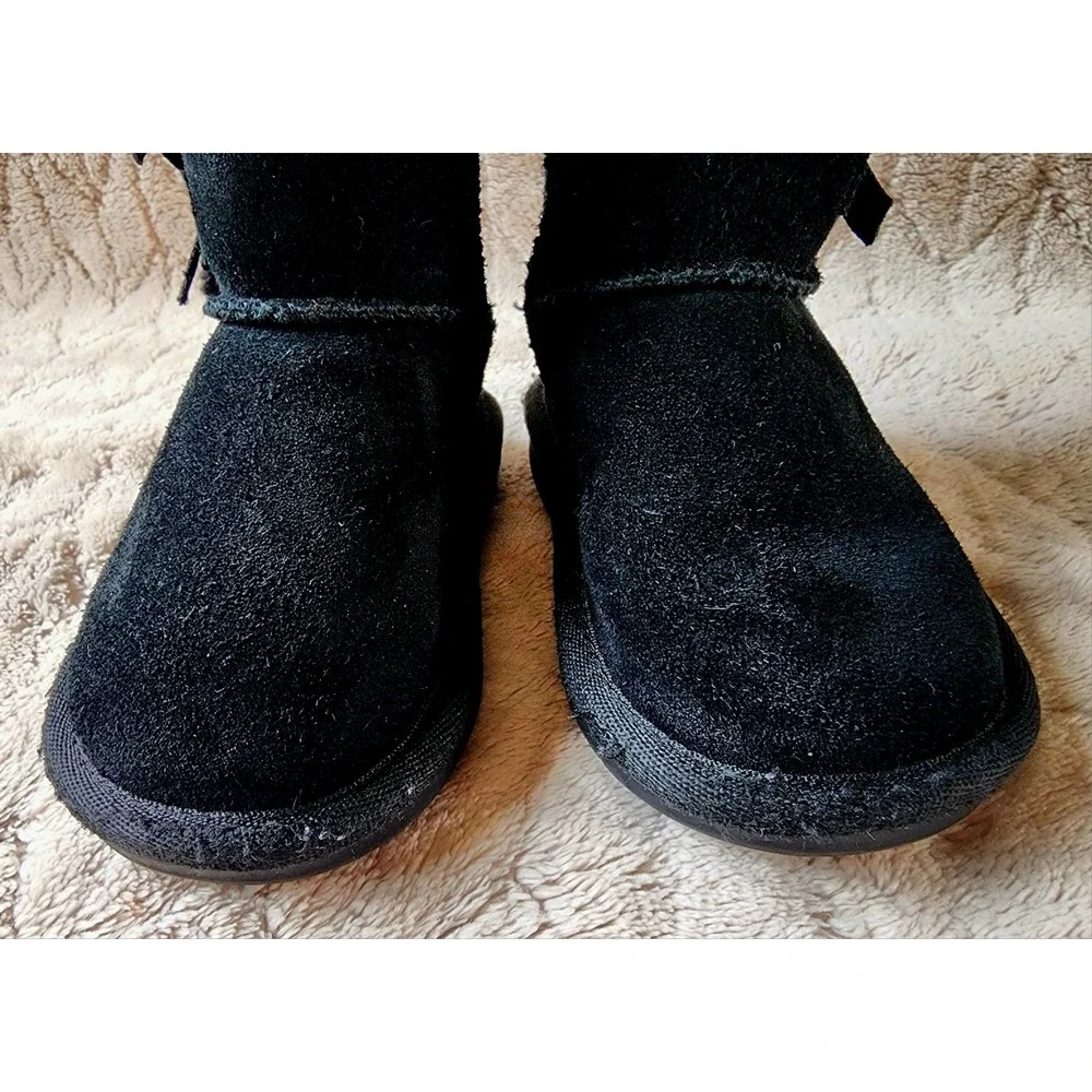 Koolaburra By UGG Black Victoria Mini Boots Little Girls 6
